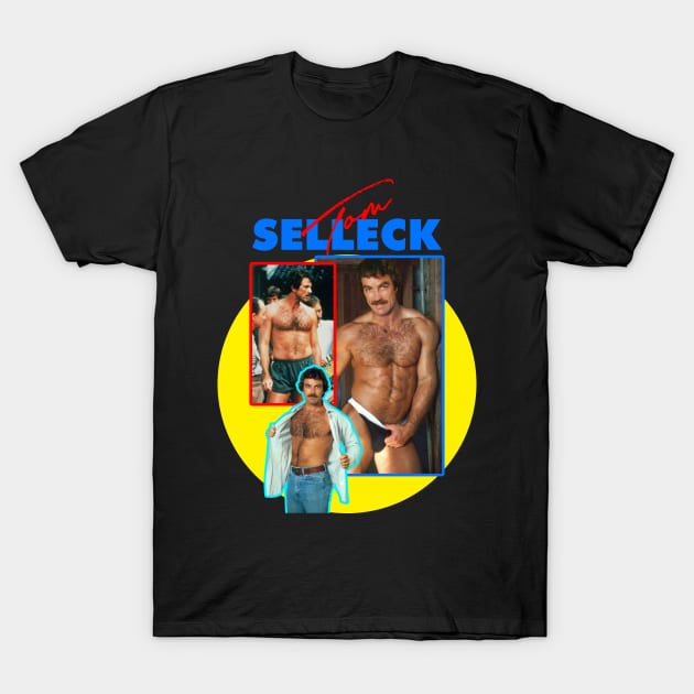 Tom Selleck 80s Sexy T-Shirt by RAINYDROP